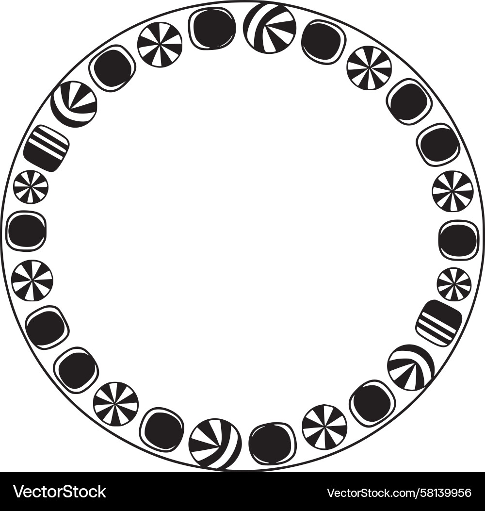 Repeating Circle Pattern Vector Image