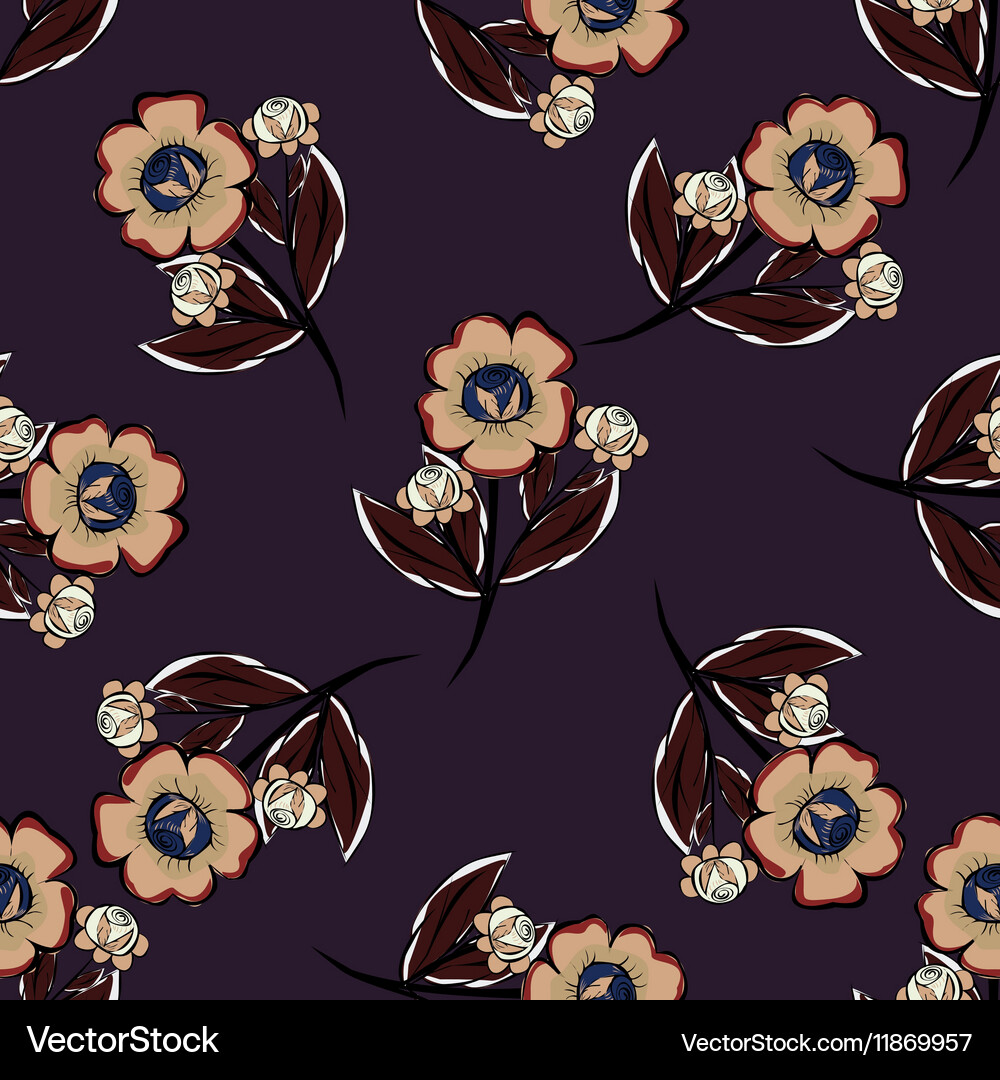 Abstract floras pattern background Vector Image