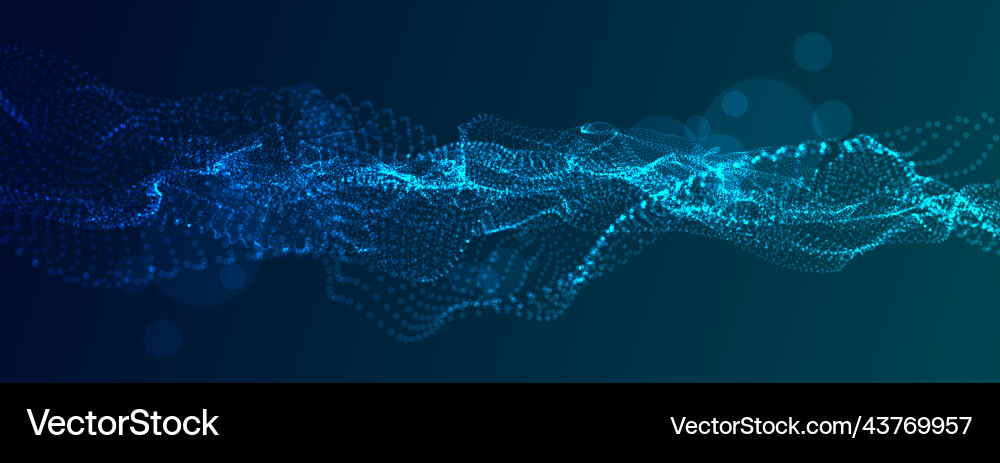Abstract Liquid Particle Flow vector image