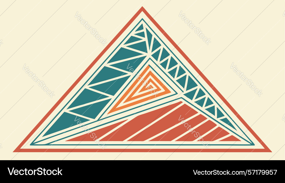 Abstract zigzag geometric triangle modern pattern Vector Image