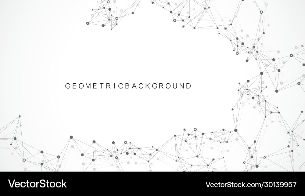 Connected Network Abstract Background vector image