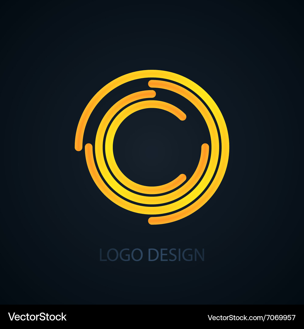 Logo letter c Royalty Free Vector Image - VectorStock