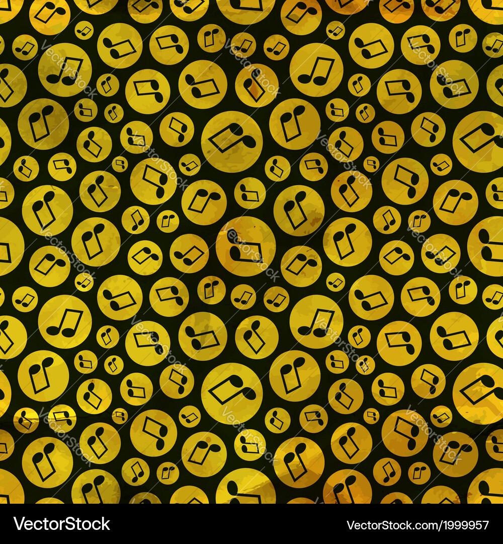Musical Notes Abstract Pattern Vector Image