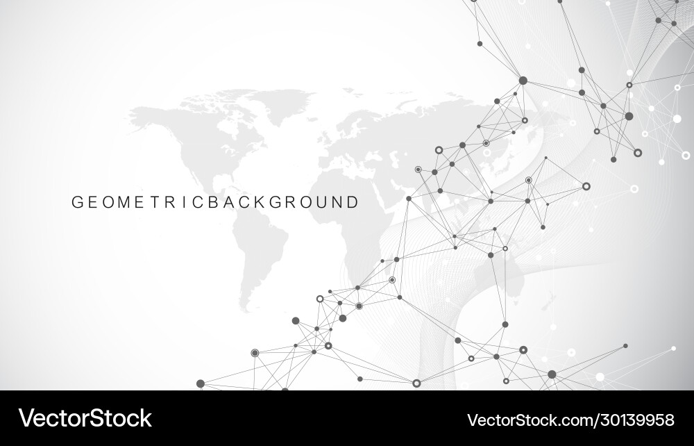 Geometric abstract background with connected lines Geometric abstract background with connected lines vector image