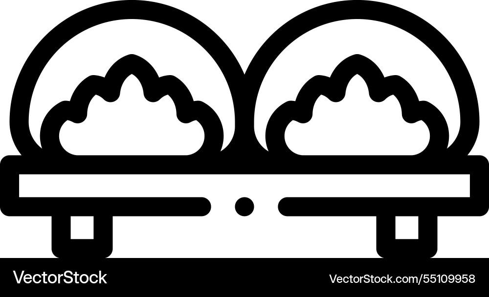 Mockup icon thin linear style design isolated Vector Image