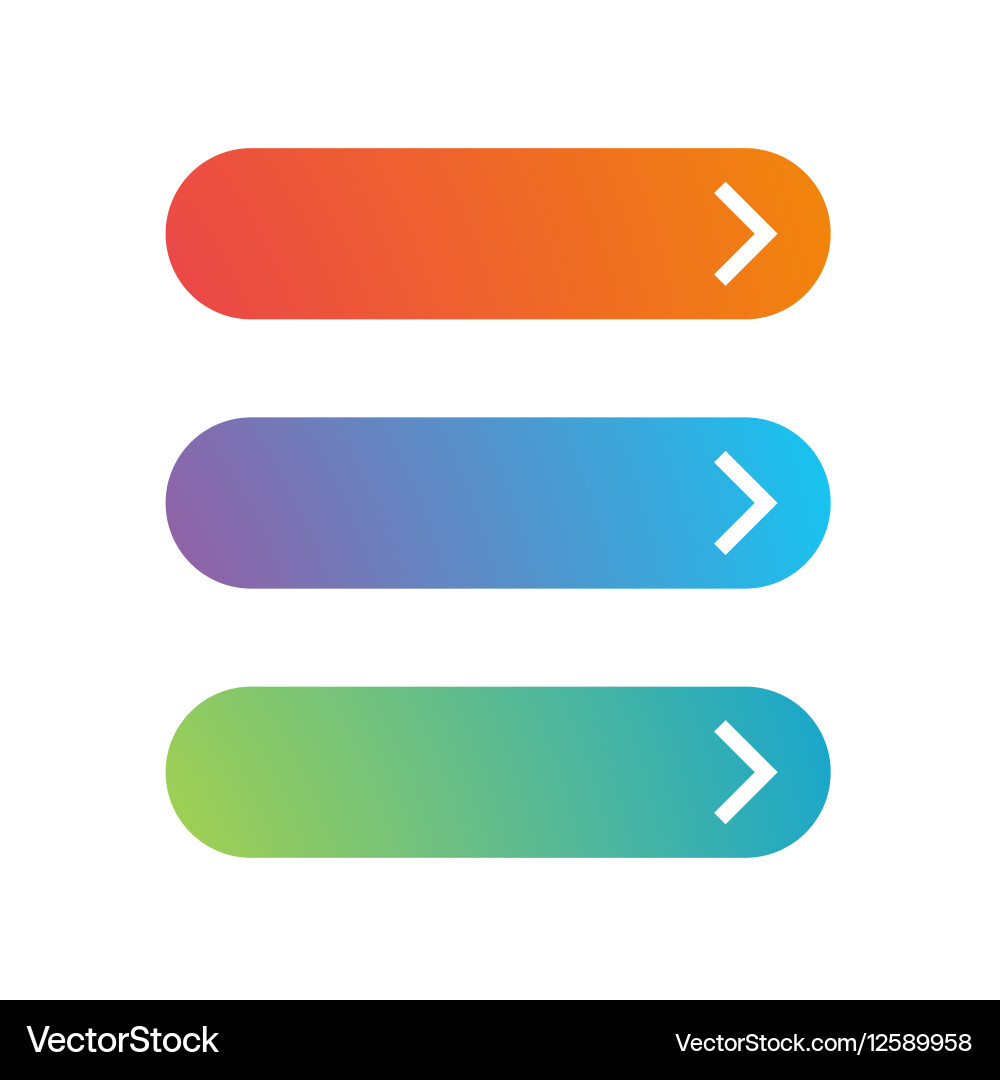 Modern Button Set - Leere Web Buttons vektorbild