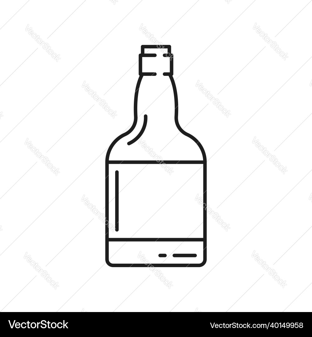 Porto wine bottle spirit alcohol drink isolated Porto wine bottle spirit alcohol drink isolated vector image