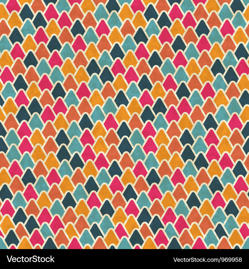Retro Geometric Pattern Vector Image