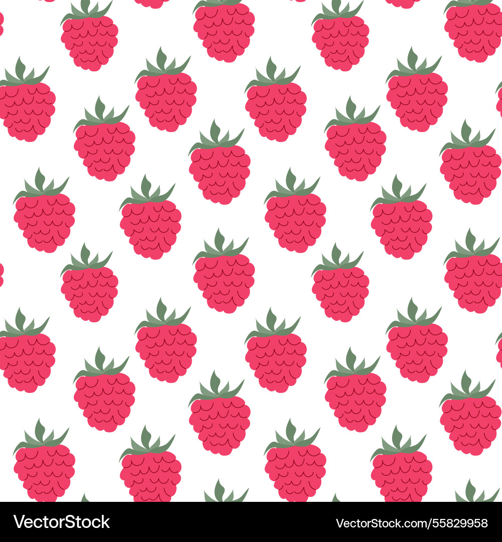 Vibrant raspberry pattern creating a cheerful vector image