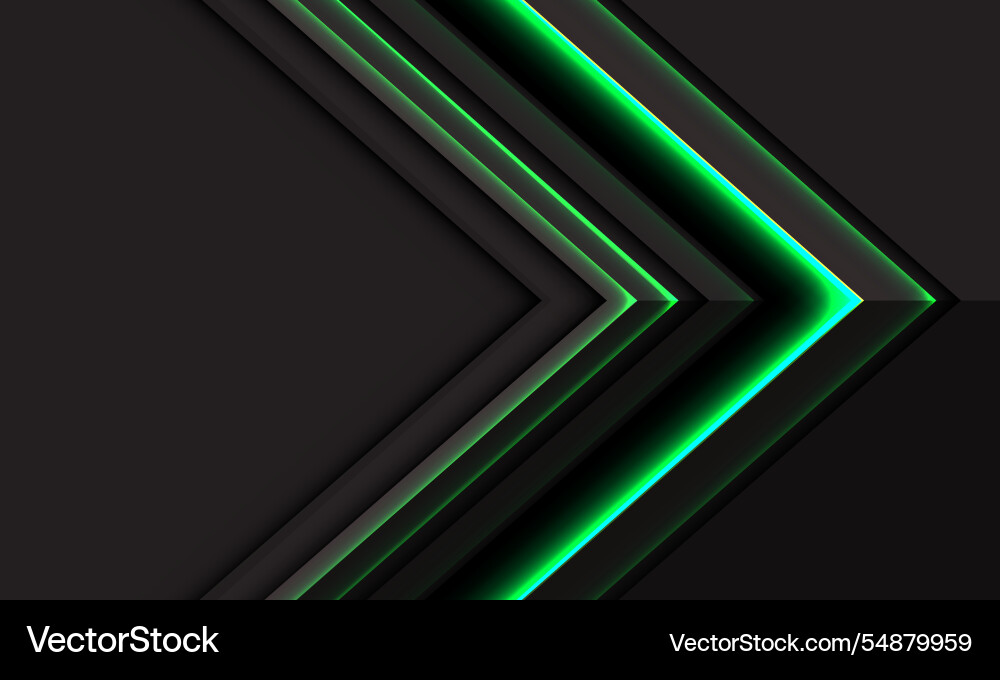Abstract green light black arrow direction Abstract green light black arrow direction vector image