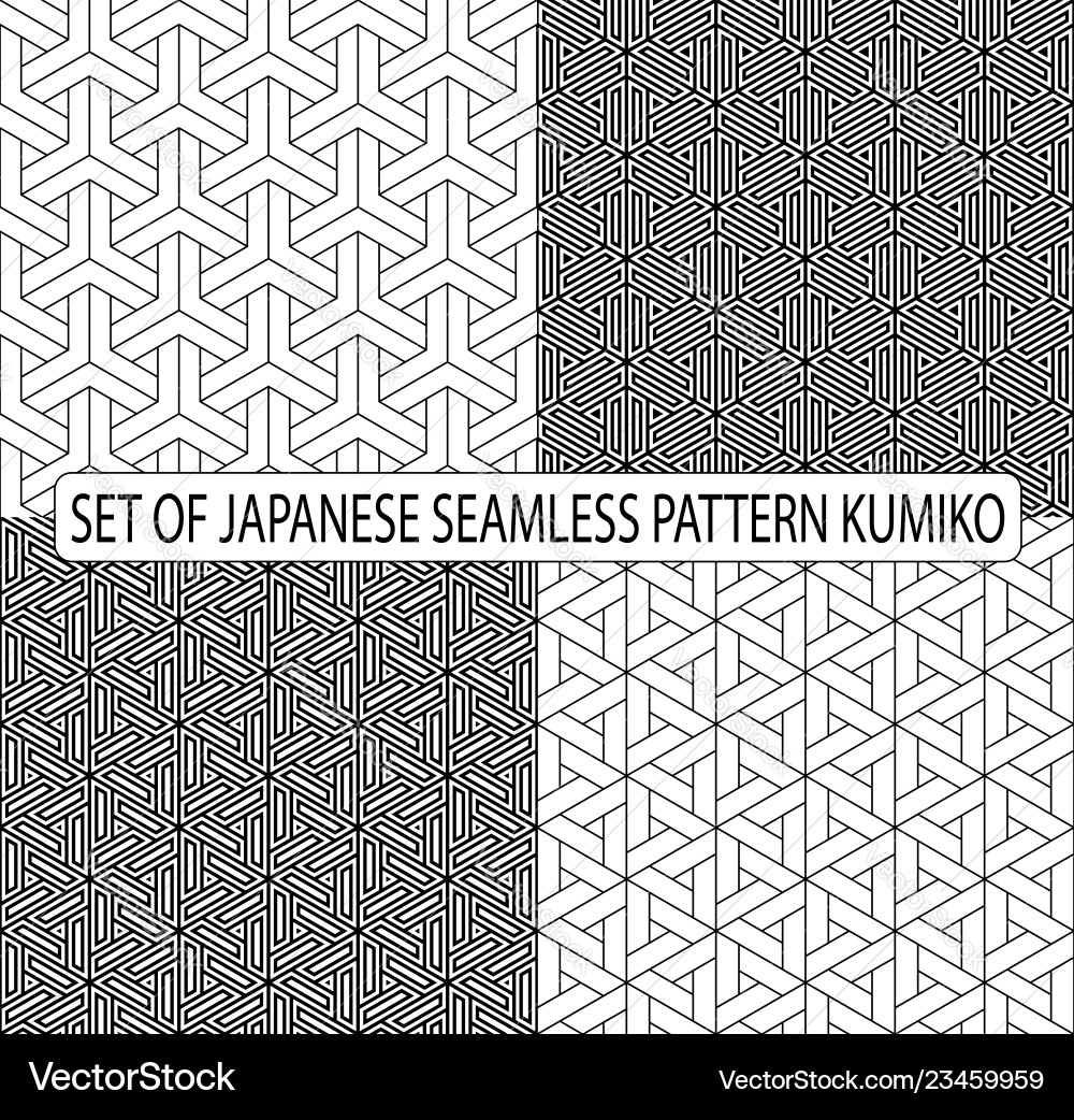 Kumiko Shoji Pattern - Geometric Lattice Vector Image
