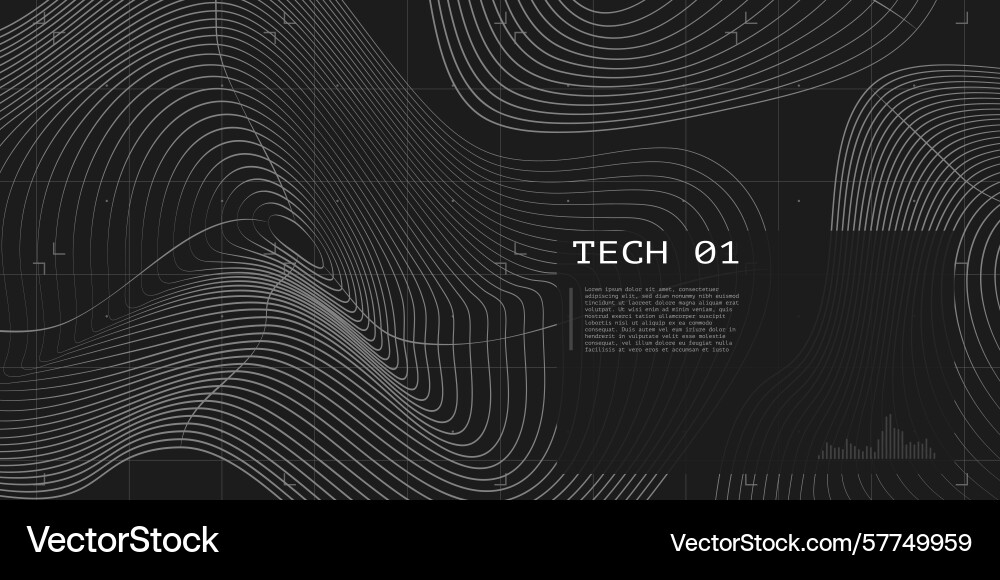 Lines and grids radio waves abstract grid vector image