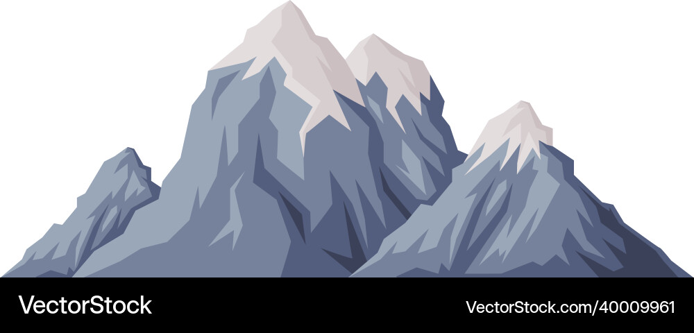 Erhöhte Bergspitze und Gipfel mit Fels Erhöhte Bergspitze und Gipfel mit Fels vektorbild