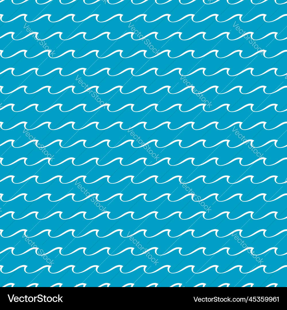Ocean Wave Pattern - Blue – Royalty-Free Vector | VectorStock