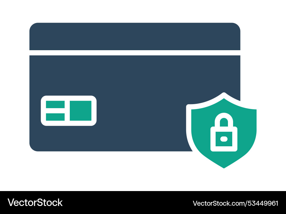 Secure payment solid icon Secure payment solid icon vector image