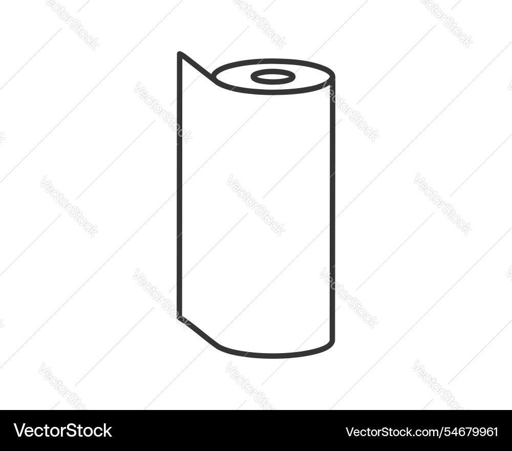 Textile roll icon paper tube design for kitchen Textile roll icon paper tube design for kitchen Vector Image