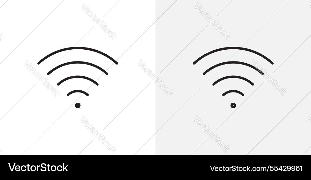 Wifi icons pack for apps and ui ux desigs Wifi icons pack for apps and ui ux desigs vector image