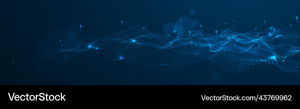 Abstract Liquid Particle Background vector image