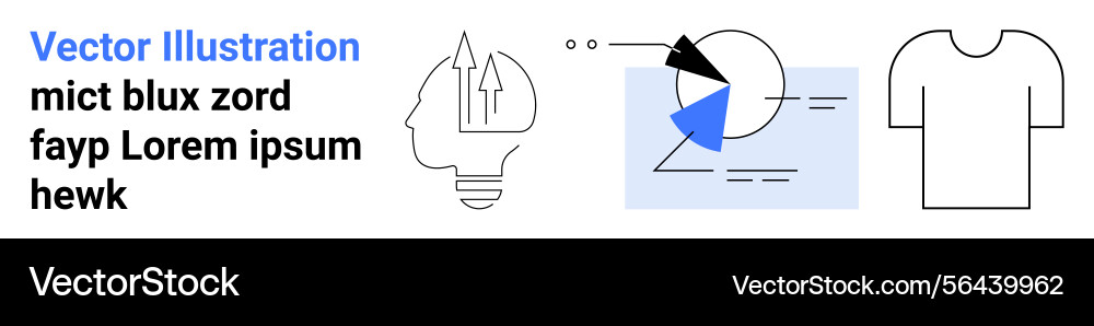 Brainstorming data visualization and design Brainstorming data visualization and design vector image