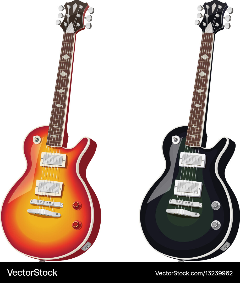 E-Gitarre-Set vektorbild