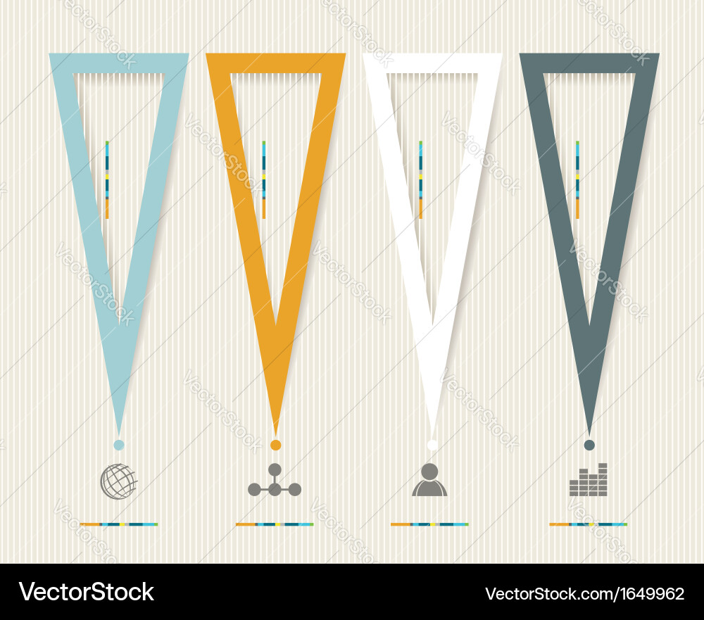Modern design minimal style infographic template Vector Image