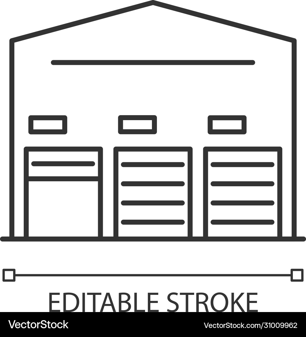 Self Storage Unit Icon vector image