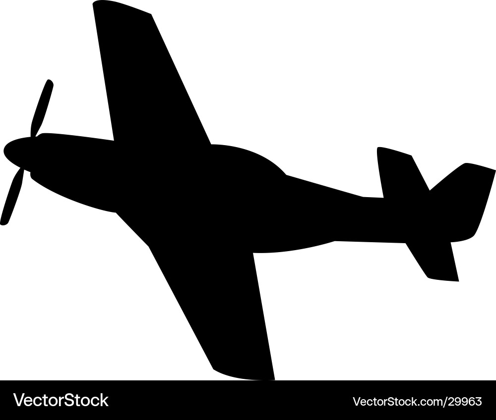 Airplane Silhouette vector image