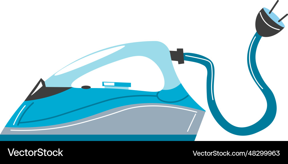 Iron for clothes home electric appliances Iron for clothes home electric appliances vector image