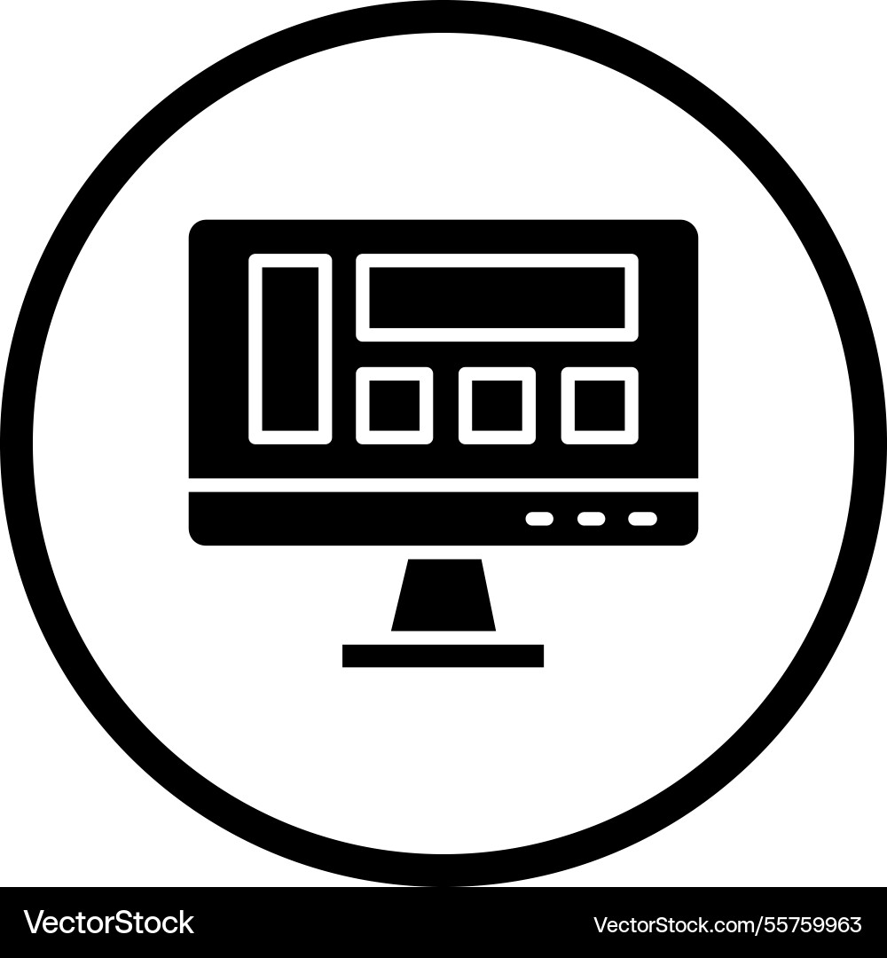 Layout icon design vector image