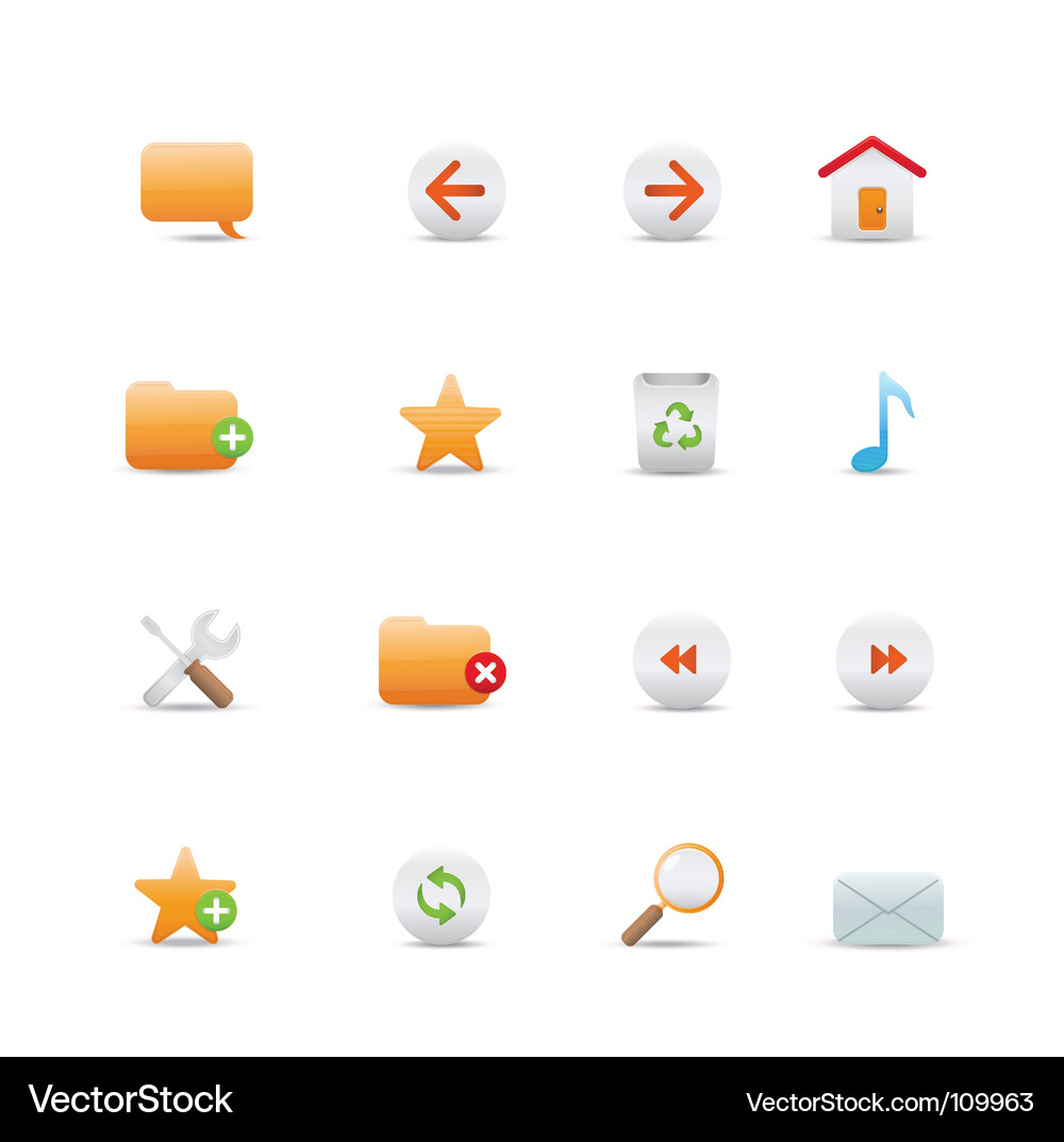 Web icons Vector Image