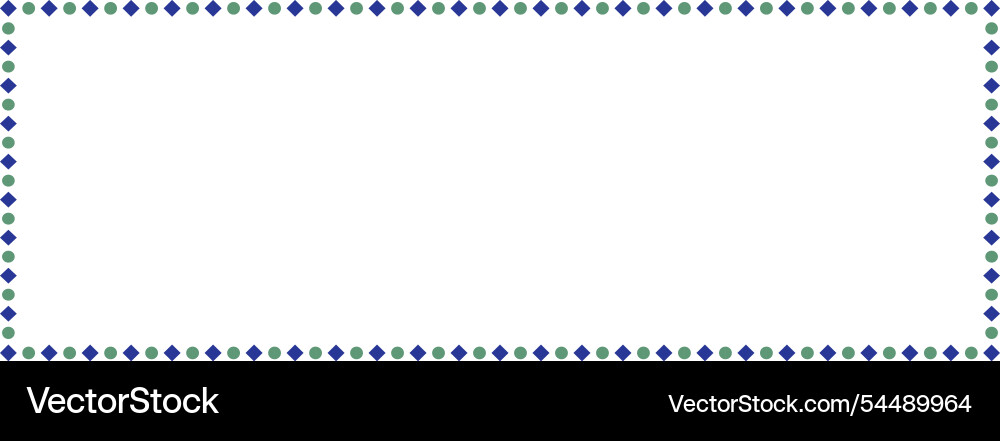 Empty frame with squares and dots Empty frame with squares and dots vector image