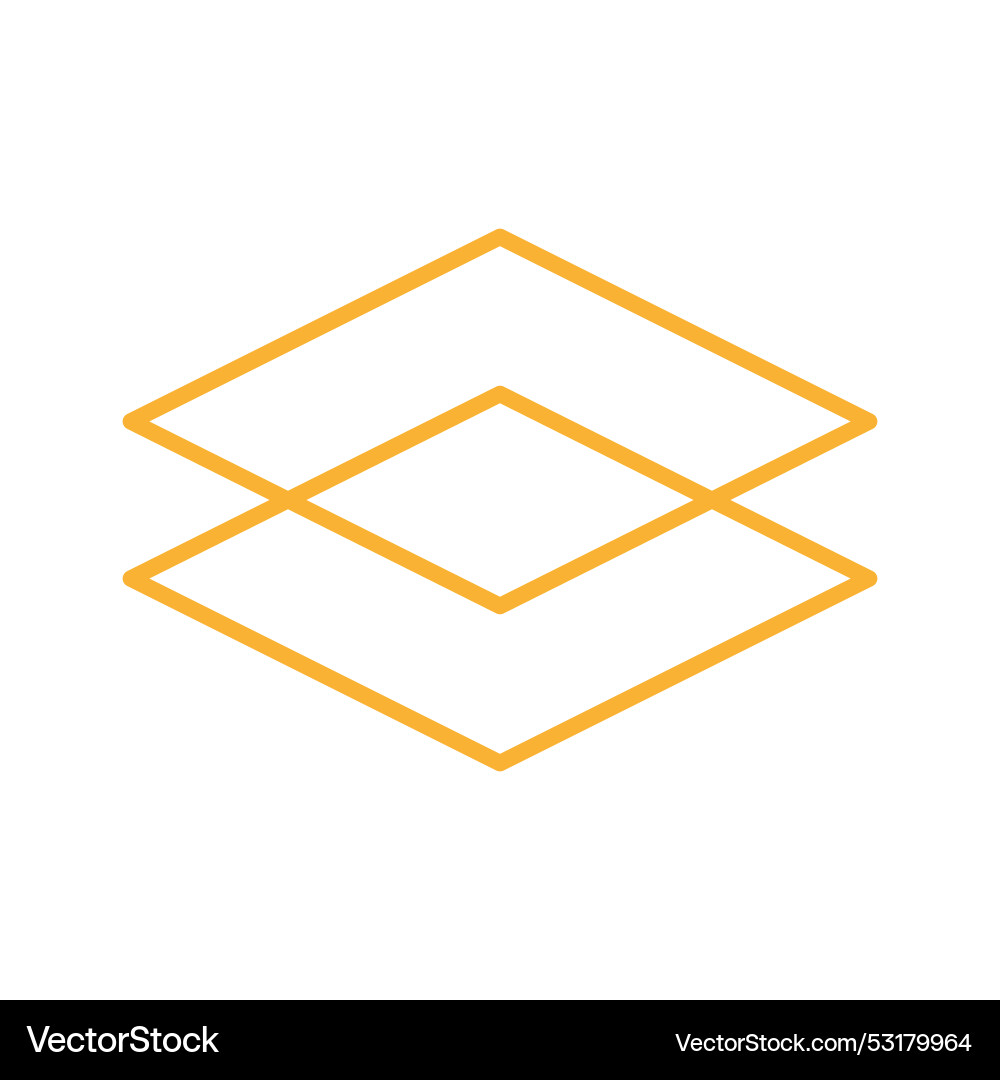 Icon layers structure design graphic interface Vector Image