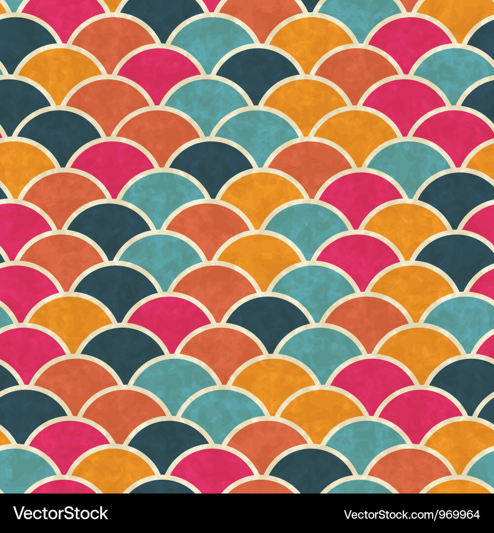 Retro Geometric Pattern Vector Image
