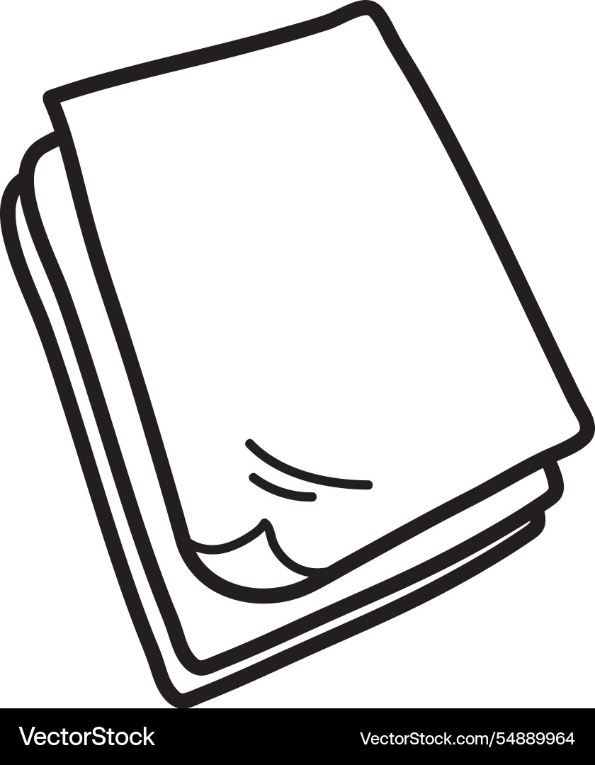 Stack of paper sheets lined Vector Image