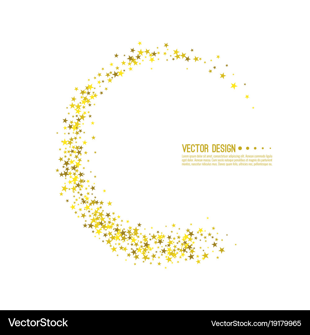 Abstract background with starry vector image