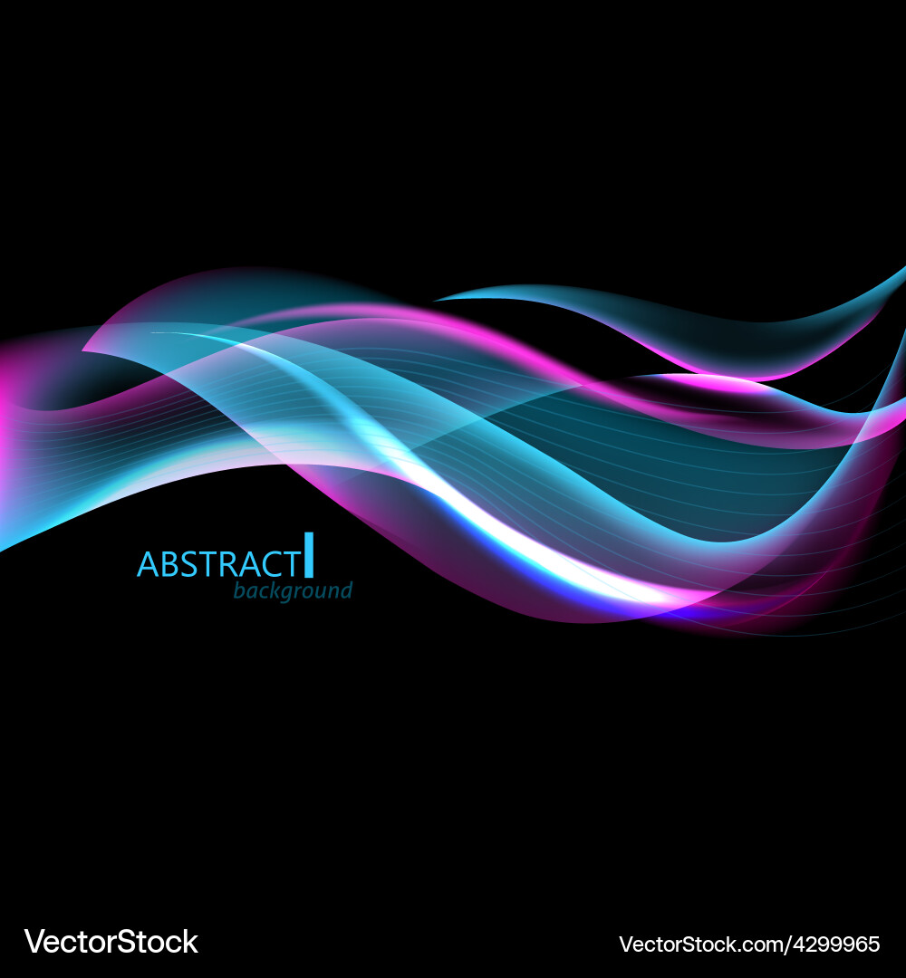 Dynamic Abstract Tech Waves Background vector image