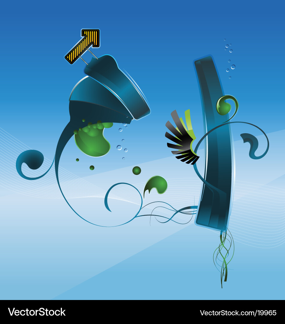 Fluid Drop Background Vector Image