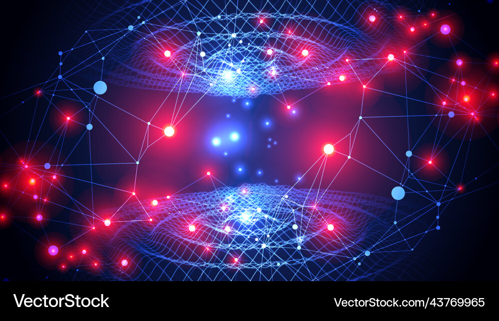 Template for science and technology presentation Template for science and technology presentation vector image