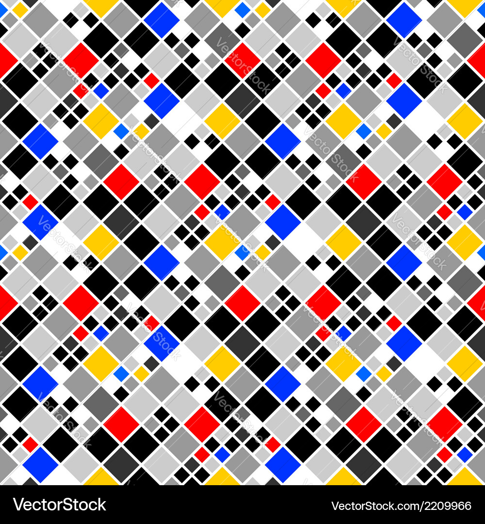 Design seamless colorful mosaic pattern Vector Image