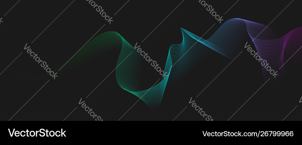 Dynamic Flowing Lines - Gradient vector image