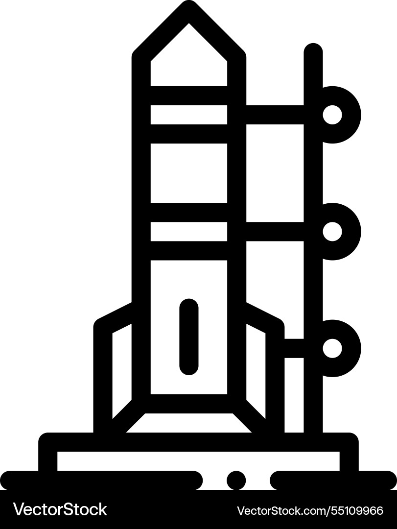 Modem icon thin linear style design isolated Vector Image