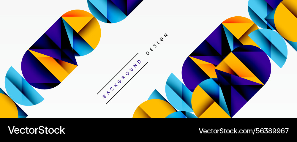 Abstract geometric shapes overlap creating Abstract geometric shapes overlap creating vector image