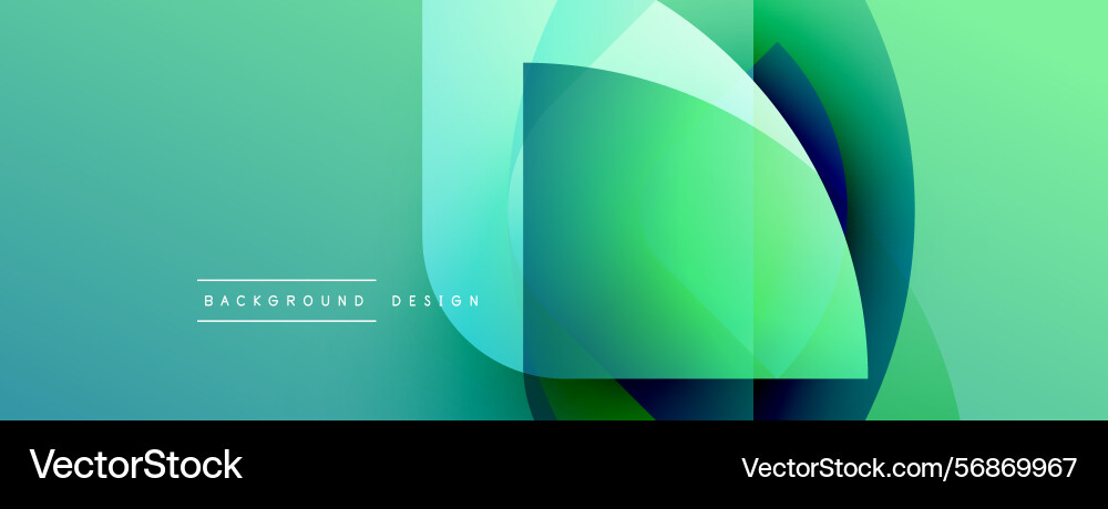 Abstract gradient shapes overlap creating vibrant Abstract gradient shapes overlap creating vibrant Vector Image