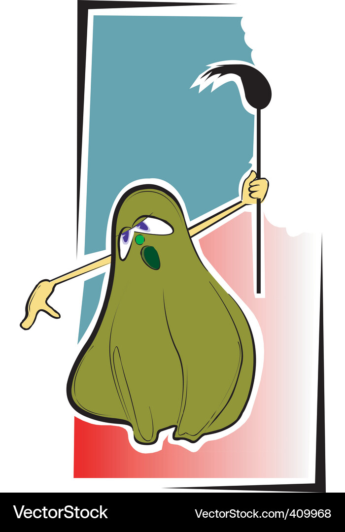 A ghost with swapper in hand Vector Image