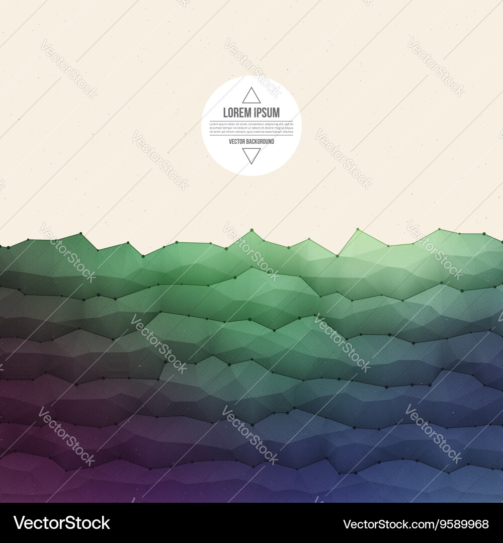Abstract 3d geometrical background Vector Image