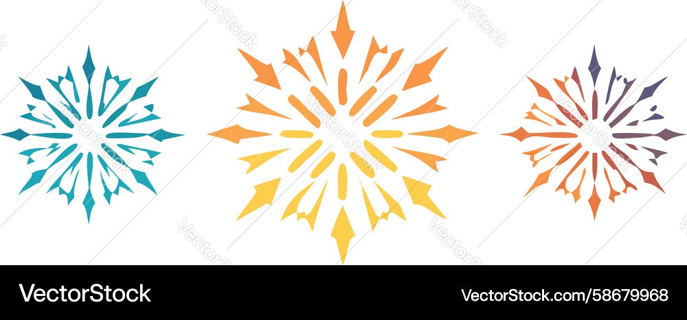 Abstract explosion shape dynamic burst graphic Vector Image