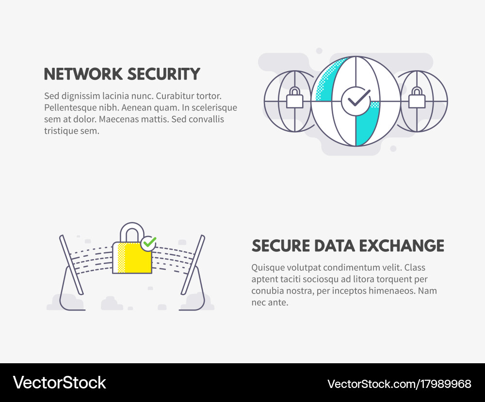 Cyber Security Data Protection Vector Image