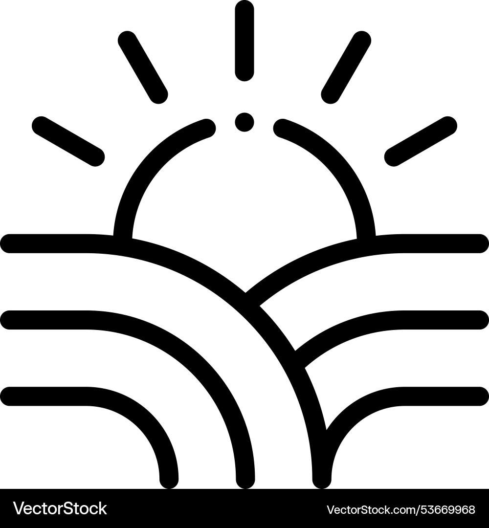 Farming icon thin linear style design isolated Farming icon thin linear style design isolated vector image