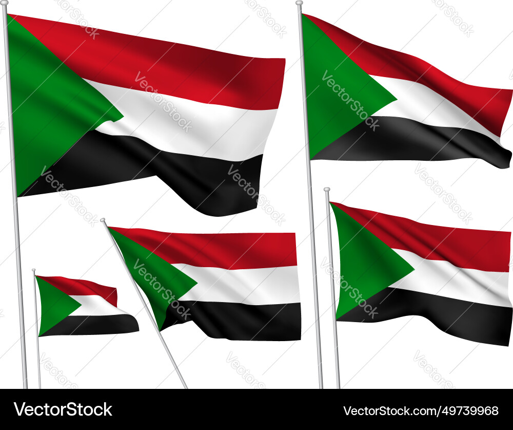 Flags of sudan Flags of sudan vector image