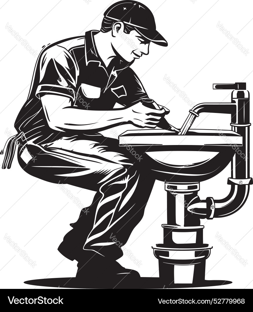 Pipeline picasso skilled worker repairs icon Vector Image
